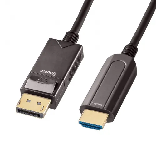 DisplayPort-HDMI変換光ファイバーケーブル（30m・4K/60Hz対応・4K出力可能） KC-DPHDFB300 サンワサプライ