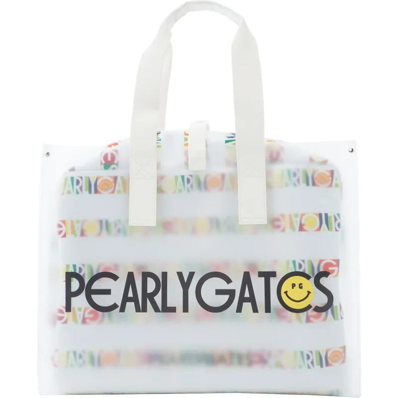 [2025年モデル] パーリーゲイツ PEARLY GATES ビオニコシールボーダー柄 ロッカーバッグ ホワイト 031 メンズ