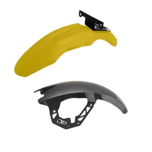 【Aobexalt】「ホンダ クロスカブ CC110 (For cross cub) 2020年~」に対応 フマッドガード スプラッシュガード 泥除け フロントフェンダーブラケット オートバイ (イエローx1、ブラックx1)