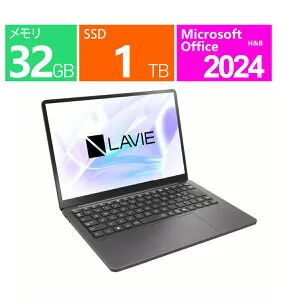 新品 NEC ノートパソコン 13.3 型(インチ) LAVIE SOL S1375/LAB-E5 PC-S1375LAB-E5 [ムーンブラック] インテル Core Ultra 7 258V(Lunar Lake) 2.2GHz/8コア メモリ：32GB SSD：1TB Windows 11 Home Office付き