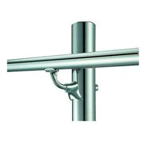 V400 自在L型 Pブラケット 継手タイプ(ヘアライン)手摺径32 支柱径60.5 浅野金属工業 AK41812