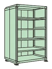 【ポイント5倍】【直送品】 サカエ ラークラックパネル付(150KG/段・単体・6段タイプ) PRLG-2516 (183352) 【特大・送料別】