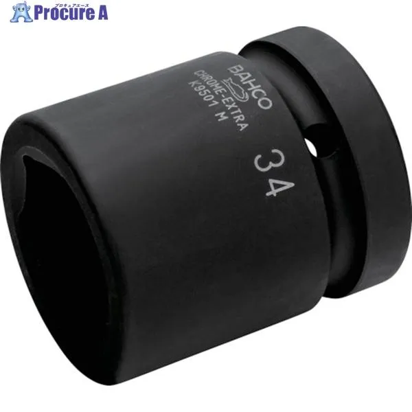 BAHCO 1” インパクトソケット65mm ▼384-8646 K9501M-65 1個