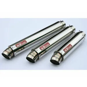 ケイツーテック GPスタイル STDサイレンサー 3ピース 60.5/P60（ステンレス/SUS304） 汎用 タイプ スプリングフックタイプ 外径 φ86 筒長 380mm gps3p-38s6h6