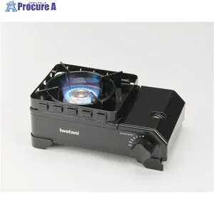 Iwatani カセットフー タフまるJr.黒 CB-ODX-JR-BK 1台 ▼337-2555