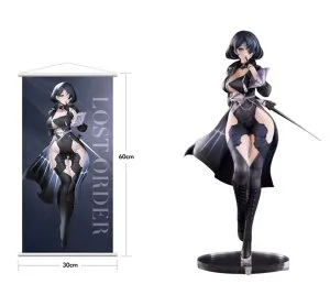 【新品】ホビーサクラ ネヴァオストロ illustration by 岸yasuri 特典付限定版 全高約250mm（台座含む） PVC、ABS製1/7スケール塗装済み完成品フィギュア【特典】300*600mmタペストリー（封入）