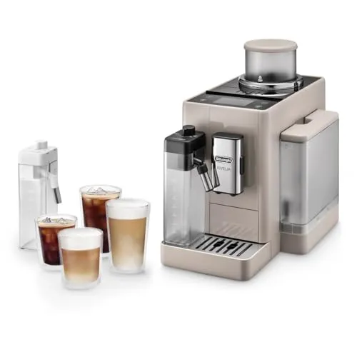 デロンギ 全自動コーヒーマシン リヴェリア ラテクレマクールアップグレードセット 全16メニュー 豆挽き コーヒーメーカー エスプレッソマシン サンドベージュ EXAM44055BG 【デロンギファミリー登録で3年保証、修理も原則72時間以内対応】