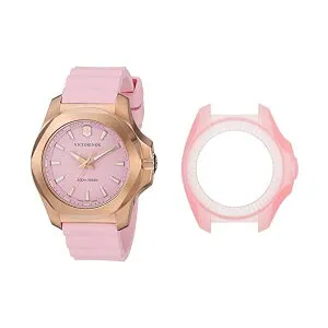 ビクトリノックス VICTORINOX 腕時計 ウォッチ INOX ラバー ストラップ レディース 女性用 スイス アーミー マルチツール Victorinox Swiss Army Women's I.N.O.X. Stainless Steel Swiss-Quartz Rubber Strap, Black, 18 Casual