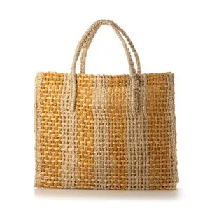 アンジュ シュエット Anjou Chouette ハンドバッグ （Yellow stripe）