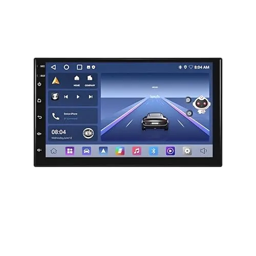 8コア 4G + 64G カーラジオ Android 2 Din オートラジオ GPS ステレオ WIFI ワイヤレス Carplay アンドロイドオート(9 inch 4 64G Cam)