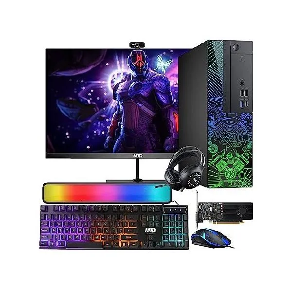 Lumos 8 Gaming Desktop PC, Intel Core i5 7th Gen, 16GB RAM, 512GB SSD, AMD RX 550 4GB GDDR5 Graphics Card, 27 inch 165hz Gaming Monitor, PCI-_並行輸入