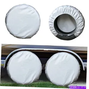 Wheel Covers Set of 4 Kayme四層タイヤはRvのトラベルトレーラーキャンピングカービニールホイール4のセットをカバーします、 Kayme Four Layers Tire Covers Set of 4 for Rv Travel Trailer Camper Vinyl Wheel, 【並行輸