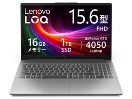 Lenovo LOQ Essential Gen 10 Ryzen 7 7735HS・16GBメモリー・1TB SSD・RTX 4050・15.6型フルHD・IPS液晶搭載 83S00061JP [ルナグレー]