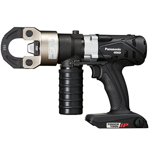 パナソニック(Panasonic) 充電圧着器 EZ46A4 デュアル(14.4V/18V対応) IP56 CV線250mm2圧着 別売アタッチメント使用可能(ケーブル切断・圧縮・打ち抜き) 本体・圧着ダイスセット・ケースのみ(電池パック・充電器別売)ブラ