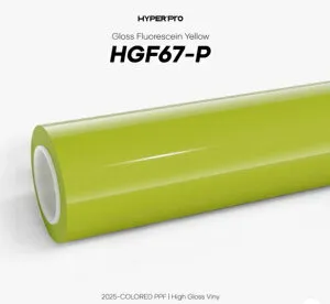 KKVINYL HyperPRO カラーPPF Gloss Fluorescein Yellow HGF67-P(1.52mx15m)
