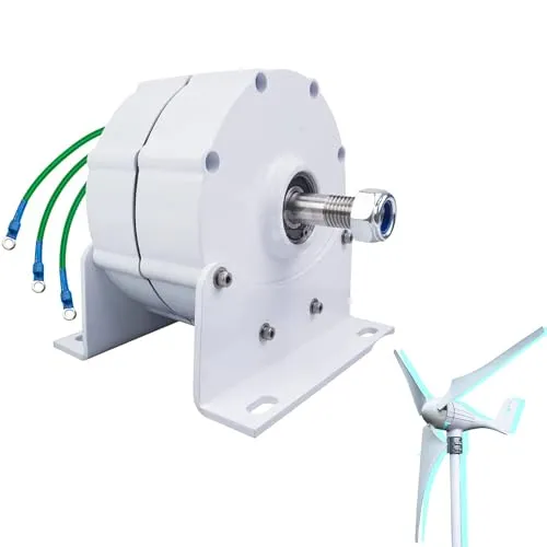 HYZHANHONG 1000W ギアレス永久磁石発電機、12V 24V 48V 低速交流オルタネーター、基台付き風力タービン・水力タービン用発電機,12v