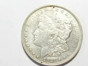 1921-D モルガン銀貨 - AU 詳細 - #10531-10