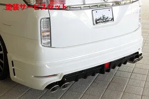 当社塗装品 エムズスピード (ゼウス)GRACE LINE リアアンダースポイラー4本出し 未塗装品 エルグランド E52 ハイウェイスター 後期 2014/4-