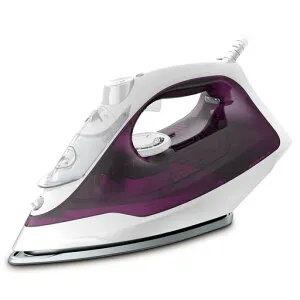 ティファールパワフルスチーム最大75g/分コード付きスチームアイロン「スチームグライドライラック」エアーグライドかけ面FV2881J0