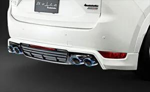 CX-5 KF系前期（2017/02-2021/10） Belta リアハーフスポイラー 左右デュアル出し用 単色塗装済 ソウルレッドクリスタルメタリック(46V) 取付込