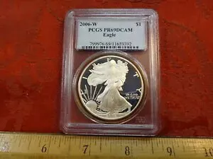 2006-W アメリカン シルバー イーグル 1 オンス .999 シルバー $1 PCGS グレード PR69 DCAM