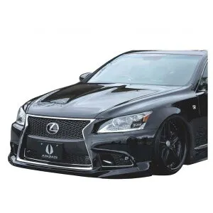 【AIMGAIN】 純VIP EXE LEXUS レクサス 40系 LS 後期 LS460 LS600h F-SPORT フロントハーフスポイラー エイムゲイン フロント スポイラー エアロ