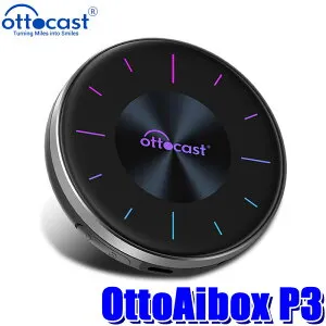 【正規品】PCS46 ottocast オットキャスト OttoAibox P3 CarPlay AI Box PICASOU3 ピカソウ3 ワイヤレス化 iPhone/Android対応 HDMI出力/nano SIM対応