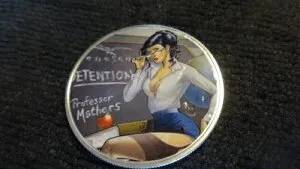 2023 年カラー化アメリカン シルバー イーグル「Too Hot for Teacher」1 トロイオンス。