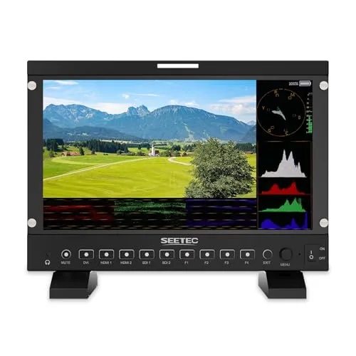 SEETEC P133 PRO 13.3インチ 1000nit 高輝度ポッドキャスト放送モニター 波形 3D LUT HDR SDI HDMI入力出力付き HDMI 4K 60対応