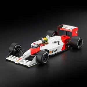 GP Replicas 1/18 1988年モナコGP マクラーレン McLAREN - F1 MP4/4 HONDA No.12 WORLD CHAMPION POLE POSITION MONACO GP (with pilot figure/arms crossed while driving 腕組みポーズ) ) 1988 AYRTON SENNA アイルトン・セナ ドライバーフ