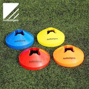【 フットボールギア footballgear 】【 設備 用具 】 サッカー マーカーコーン 4色×各10枚 トレーニング マーカー スモール 練習器具 練習 道具 アイテム TK-BZD-01 TKBZD01 [241009]