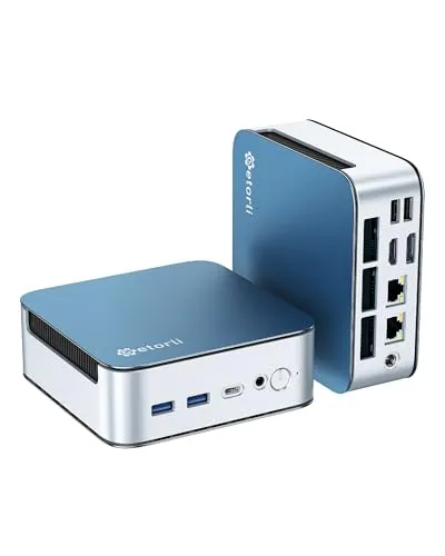 GetorliミニPC Ryzen 5 6600H搭載(性能が5825U/7430Uを上回る) mini pc 6コア12スレッド 最大4.5GHz ミニパソコン 16GB LPDDR5 512GB NVMe SSD コンパクトpc 3画面出力対応 HDM