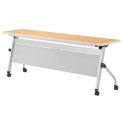 スタックテーブル LCJ ミーティングテーブル 平行スタッキング キャスター付き パネル付き 国産 幅1200×奥行450mm LCJ-1245P