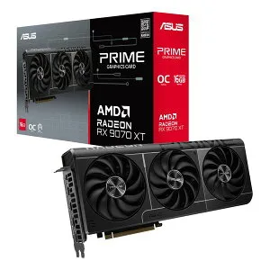 【25日は24時間限定クーポン配布】ASUS エイスースPrime Radeon RX 9070 XT OC Edition 16GB GDDR6 PRIME-RX9070XT-O16G(2648929)送料無料