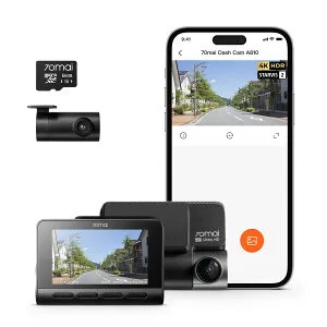 【最新4K UHD超高精細記録】70mai Dash Cam 4k A810ドライブレコーダー 前後2カメラHDR対応 小型ドラレコ 液晶画面 STARVIS 2搭載 SONY製IMX678センサー 超強暗視 24時間駐車監視 ADAS安全運転支援機能 GPS内
