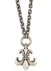 CHROME HEARTS PAPER CHAIN NECKLACE W? BS FLEUR クロムハーツ BS フレア ペンダント ペーパーチェーン ネックレス