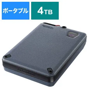 IOデータ USB 5Gbps(USB 3.2 Gen1)対応 ハードウェア自動暗号化＆耐衝撃ポータブルHDD BizDAS ［4TB /ポータブル型］ HDPD-SUTC4