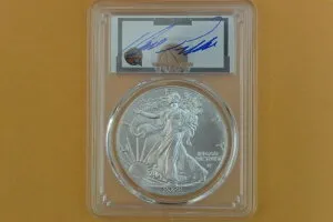 2022年 1ドル アメリカン シルバー イーグル 1オンス PCGS MS70 初日発行 レニー・ウィルケンズ