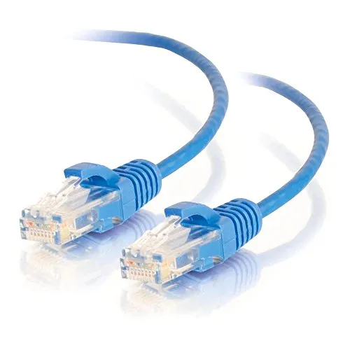 C2G 5ft Cat6 Snagless Unshielded (UTP) Slim Ethernet Network Patch Cable - Blue - Patch cable - RJ-45 (M) to RJ-45 (M) - 5 ft -