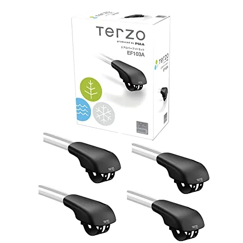 TERZO ルーフキャリア フット+エアロバー EF103A ブラック