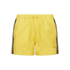 ケイウェイ メンズ カジュアルパンツ ボトムス Salt stripe-detail swim shorts Yellow