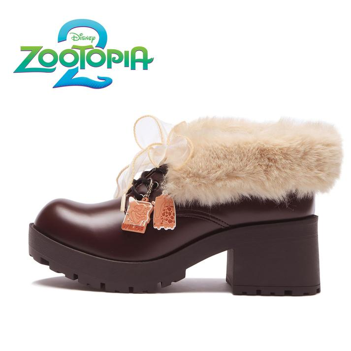 【送料無料】 レディース 【ABC SELECT】 エービーシーセレクト TANK LACE 6.5 タンクソールレースアップ 6.5 W5027/DISNEY BROWN S(22.5-23cm)