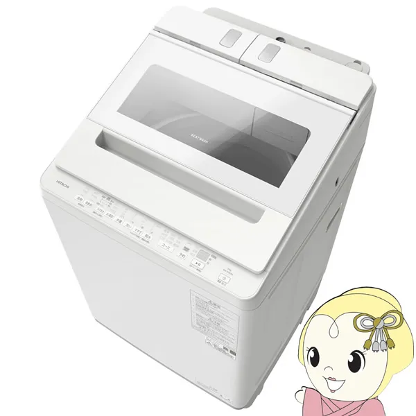 全自動洗濯機 【京都は標準設置込み】 日立 HITACHI 10.0kg ホワイト BW-X100M-W/srm