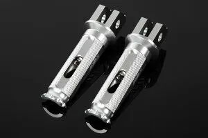 ZZR1400（06～11年） アルミ削り出しステップ レーシングタイプ（取付部 シルバー/ステップバー シルバー） SSK SPEEDRA（スピードラ）