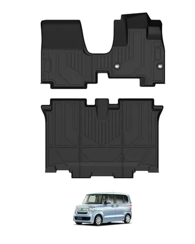 Mixsuper N-BOX JF3 JF4 フロアマット 立体カーマット 5人乗り エヌボックス 3Dフロアマット 防水マット NBOX カスタムパーツ TPE素材 車種専用設計 防水性 耐摩擦 耐汚れ 耐候性 難燃性