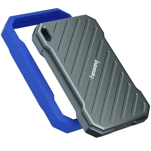 Fanxiang SSD 外付け USB3.2 Gen2x2 読込速度2000MB/S Type-A/Type-c 【PS4/PS5/iPhone15/15Pro動作確認済み】防水 防? 防跌落 保護ケース付属 ポータブル SSD PS2100 (2, T