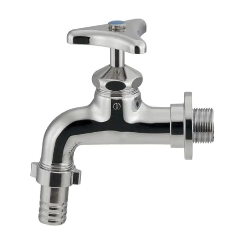 カクダイ カップリング付き横水栓 呼20 703-003-20