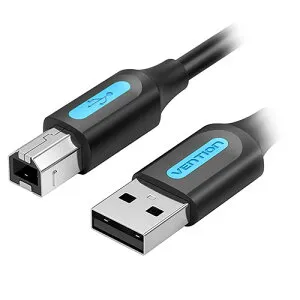 【3本セット】 VENTION USB 2.0 A Male to B Maleケーブル PVC Type 10m ブラック CO-7248X3 PC パソコン スマホ タブレット | 関連単語 iPhone パーツ iPad 周辺機器 メモリ Android ドライブ USB ストレージ フラッシ