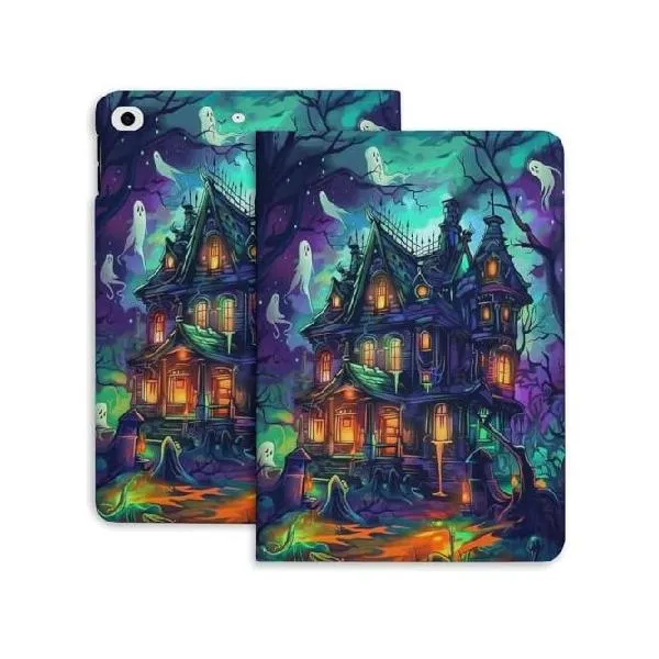 Dolrlasin Castle Halloween Case for iPad iPad Mini 5/4/3/2/1(7.9- Inch) iPad Mini 6 (8.3-inch, 2021) with Pencil Holder, Protective Case with_並行輸入