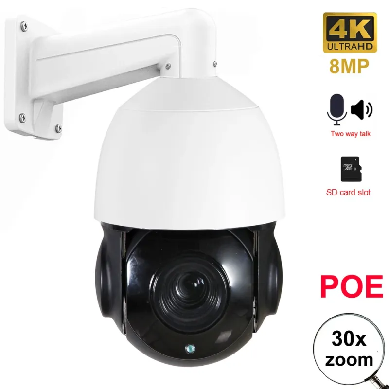 【セール中】Onvif 互換 IMX415 hikvision 互換 4k 8MP 6MP 5MP 2MP 屋外 POE IP PTZ カムスピードドームカメラ 30x ズーム ptz ip カメラ